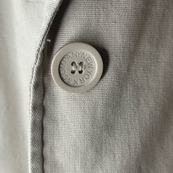 New York & Co Khaki Summer Peplum Jacket - Picture 14 of 14